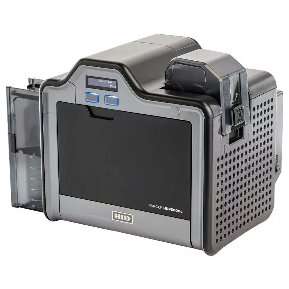 HDP5000e Dual-Side Printer with Contact Encoder OMNIKEY 5122D Dual Sided Lamination