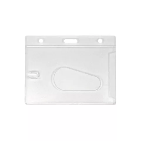Frosted badge holder for 1 card - IDS63 Pack of 100 -model H