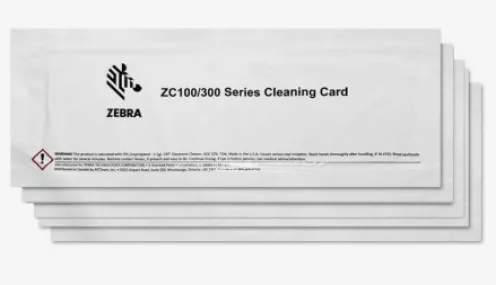 105999-311-01 - Kit de Nettoyage Zebra pour Imprimantes ZC100/ZC300 - 5 Cartes