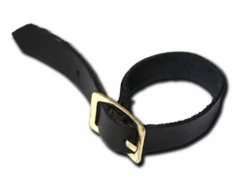 AC212-BK - Sangle de Bagage en Cuir (pour badge d'identité) Noir - Pack de 100 — accessoire Ingenia