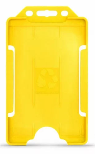 YA302-P-YL - Porte-Badge Jaune Biodégradable Bull… | Ma Carte Imprimée