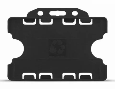 YA302-L-BK(D) - Porte-Badge Noir Biodégradable Bu… | Ma Carte Imprimée