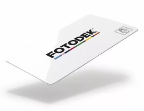 Cartes PVC FOTODEK avec panneau de signature – lot de 100