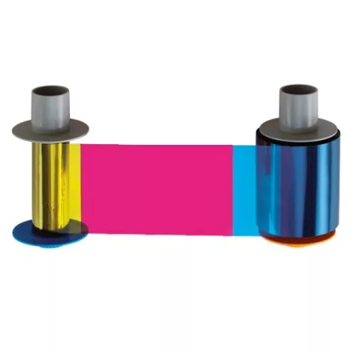 084514 Ruban Couleur, Noir, Fluorescent YMCFK HID Fargo - 500 Faces