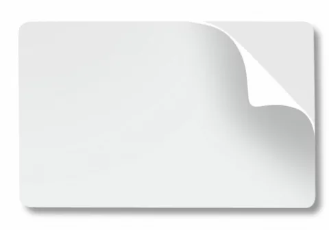 Cartes PVC adhésives Zebra CR80 0,25 mm – lot de 500