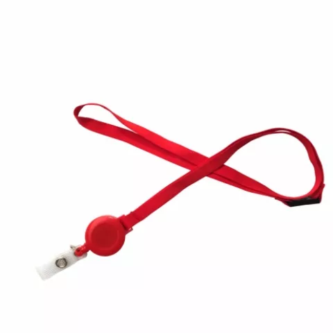 Tour de cou plat Rouge Zipcord