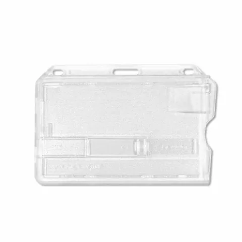 1454210 - Porte-badges rigide 86x54 avec poussoir glissiere