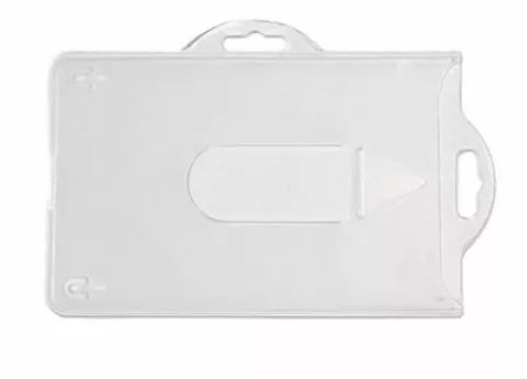 1455800 - Porte-badge semi-rigide pour usage horizontal ou vertical (lot de 100)